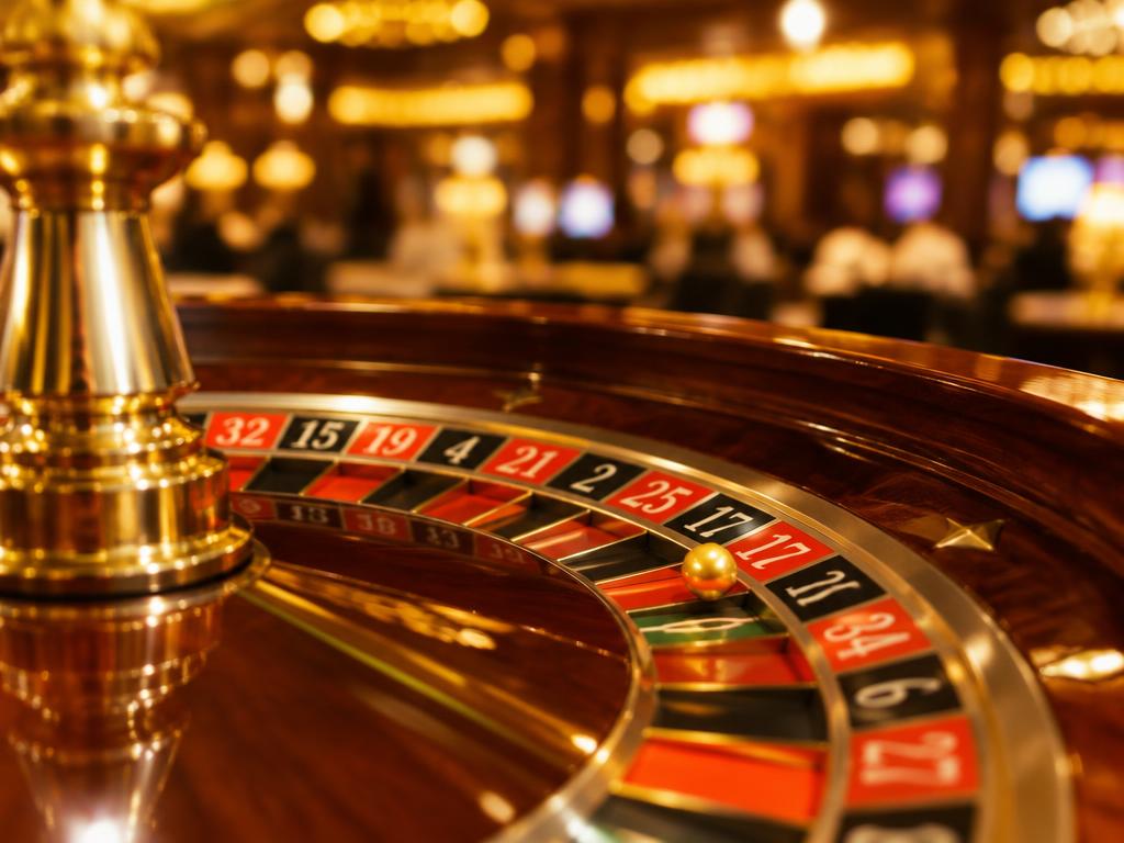 Roulette-Kessel mit goldener Kugel